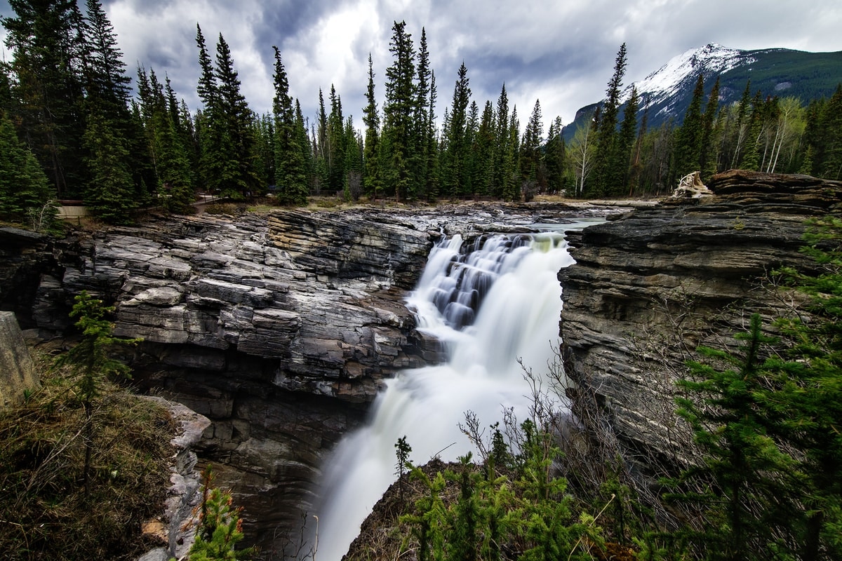 Athabasca Fall in Alberta Canada