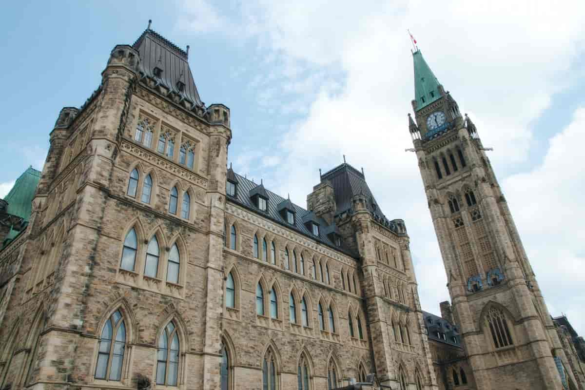 Parliament building in Ottawa