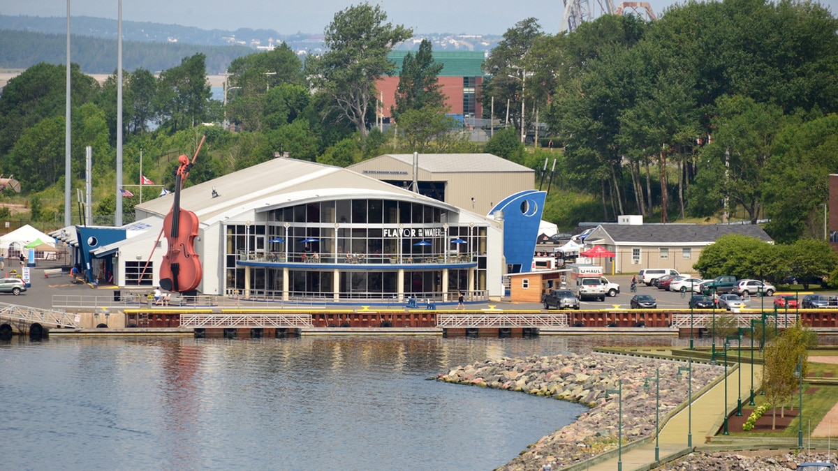 The "Big Fiddle" near the Sydney, Nova Scotia, harbour.
