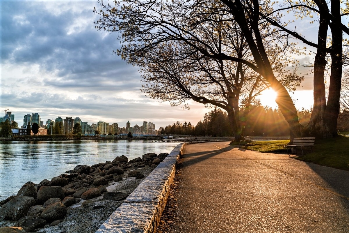 BC Seawall Sunset