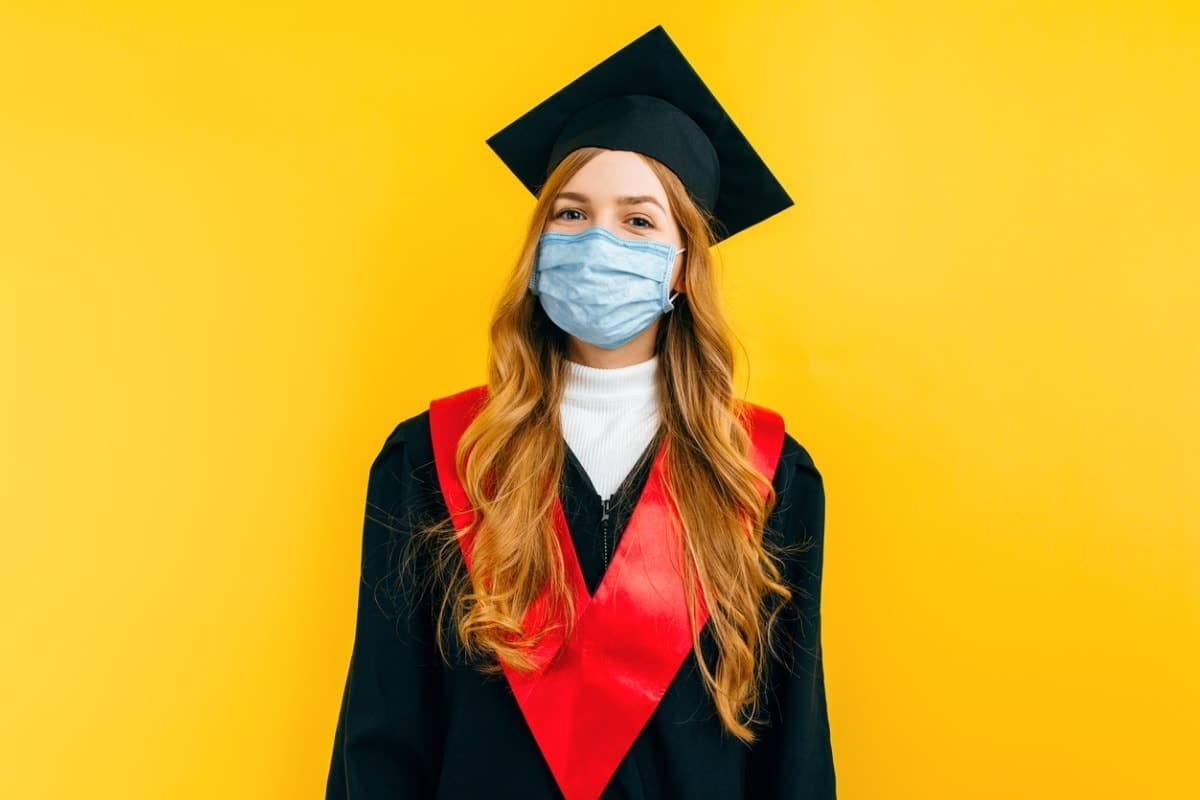 International student graduating during COVID