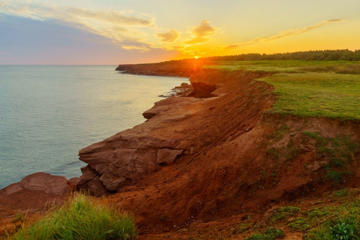 Cliffs in PEI.