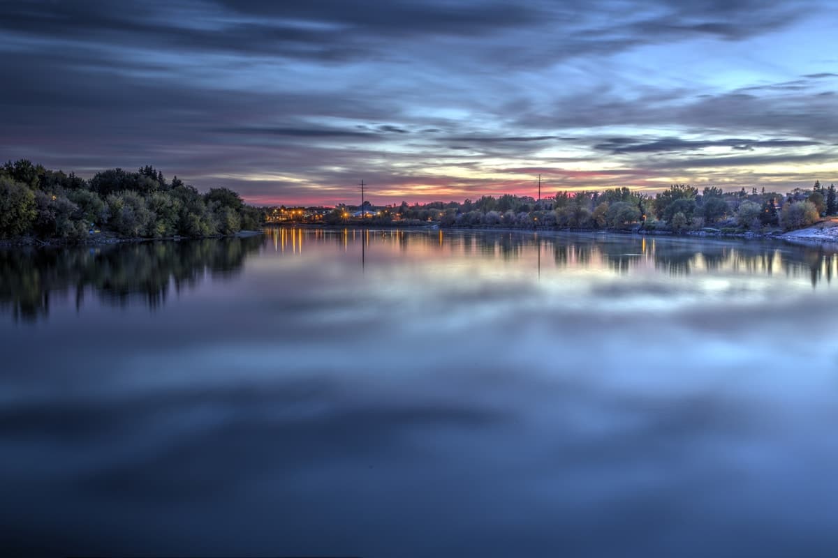 Saskatchewan River in Saskatoon, Canada