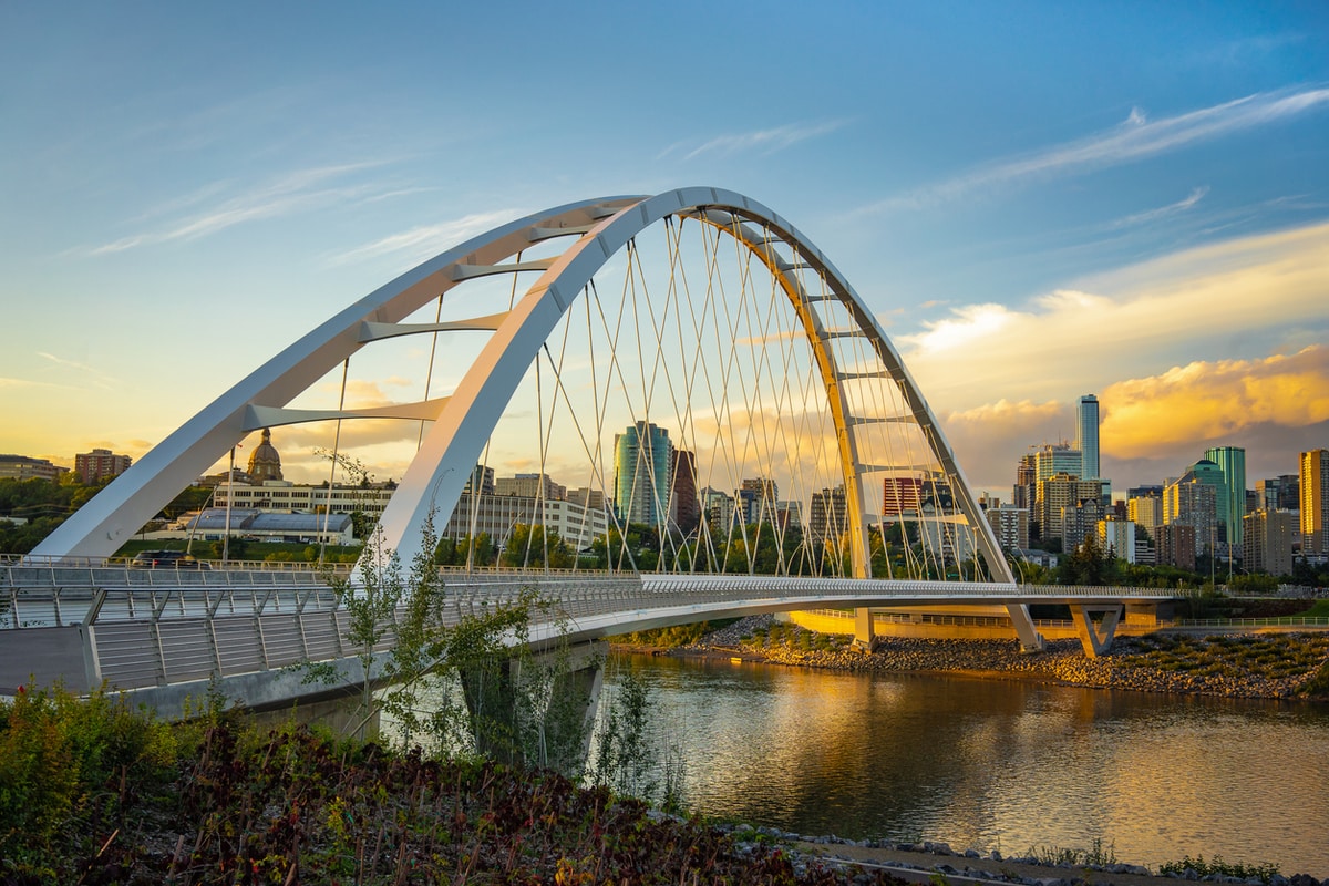 Edmonton bridge and valley