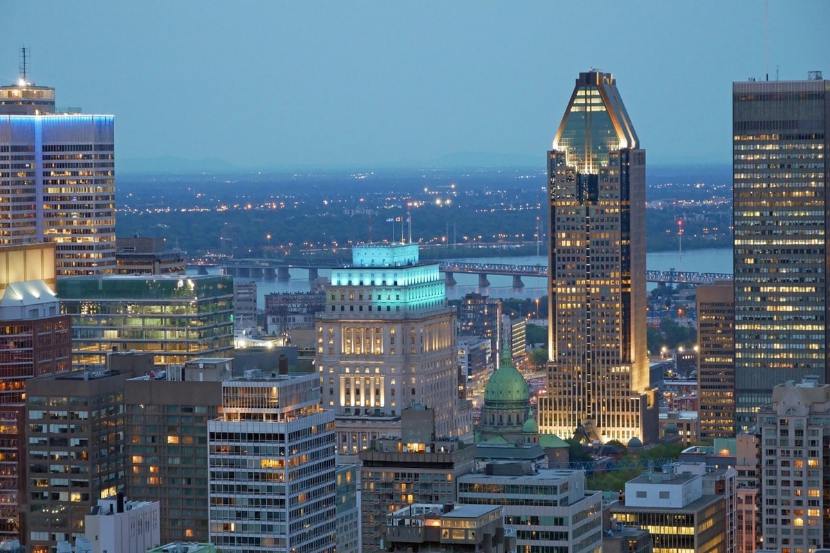Montreal in the evening