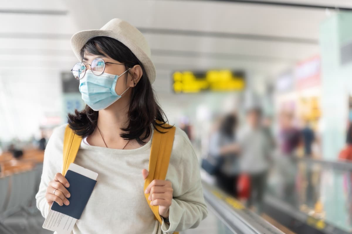 Woman at airport