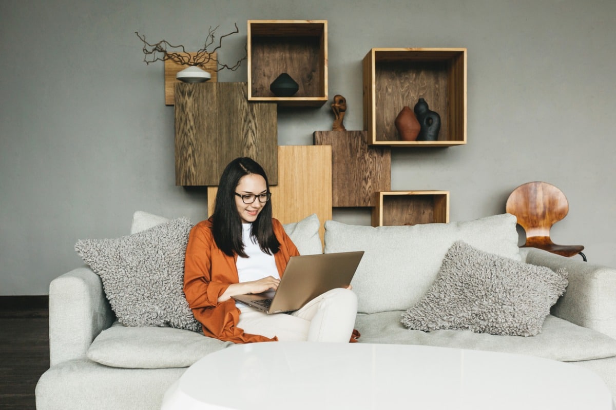 Woman on computer