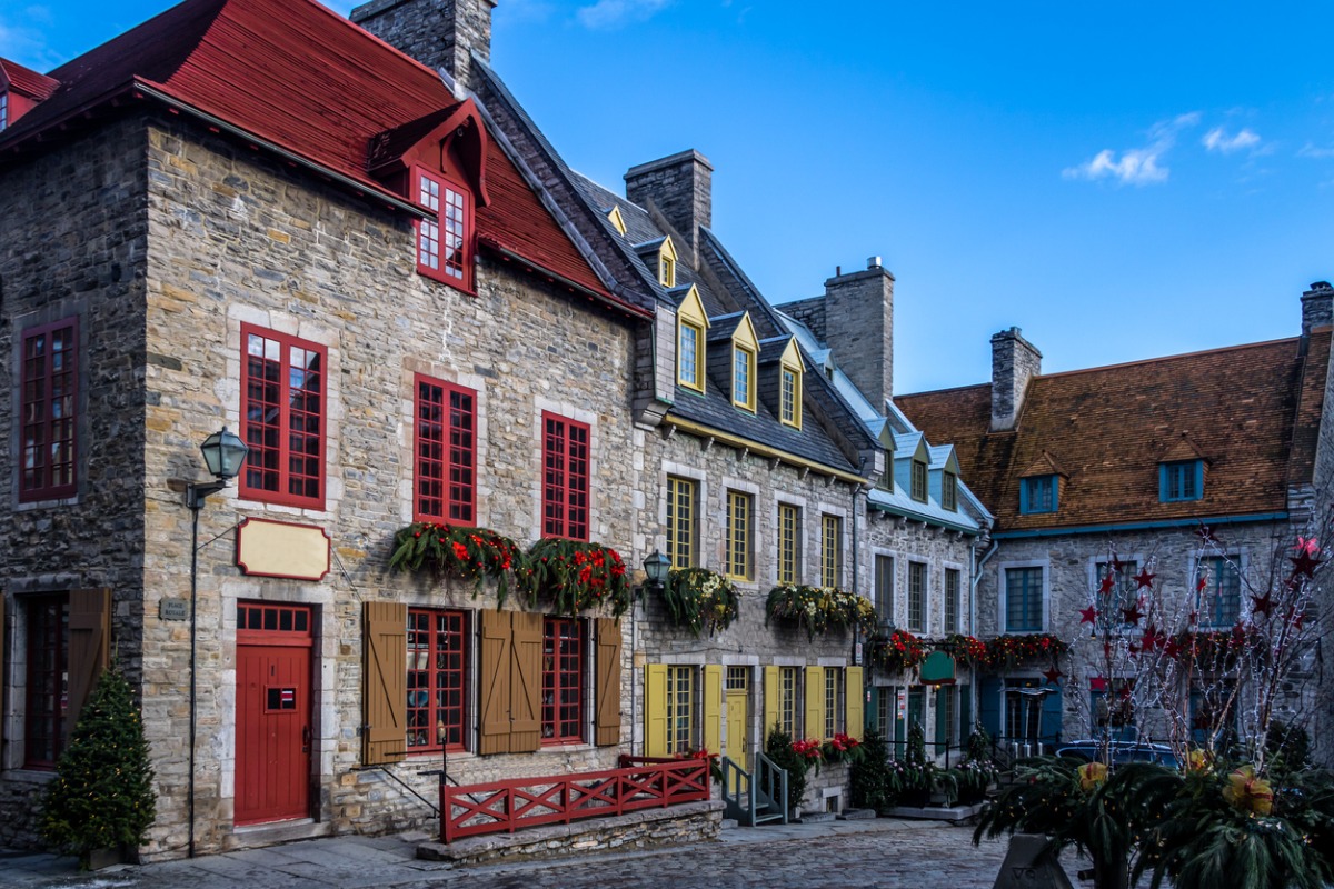 Old Quebec City at Christmas time