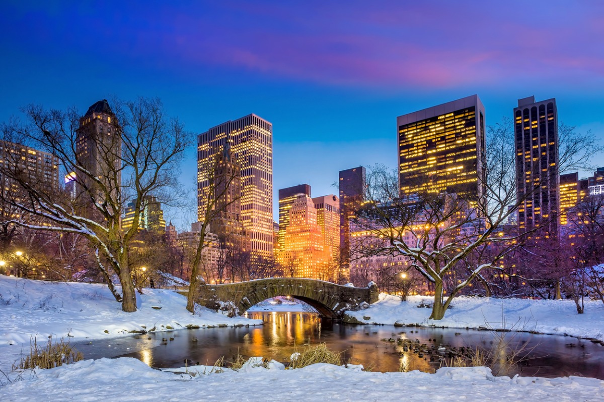 Calgary winter scene
