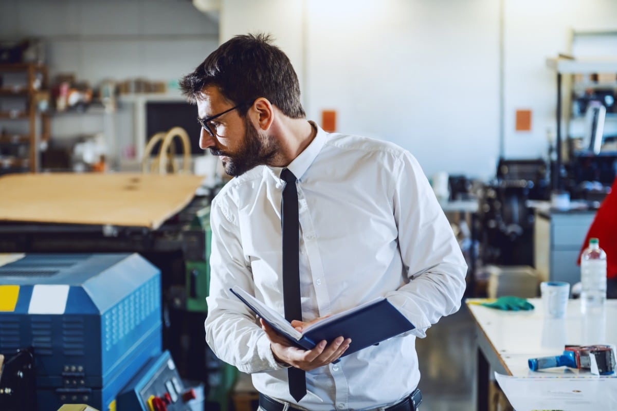 Employer examining equipment