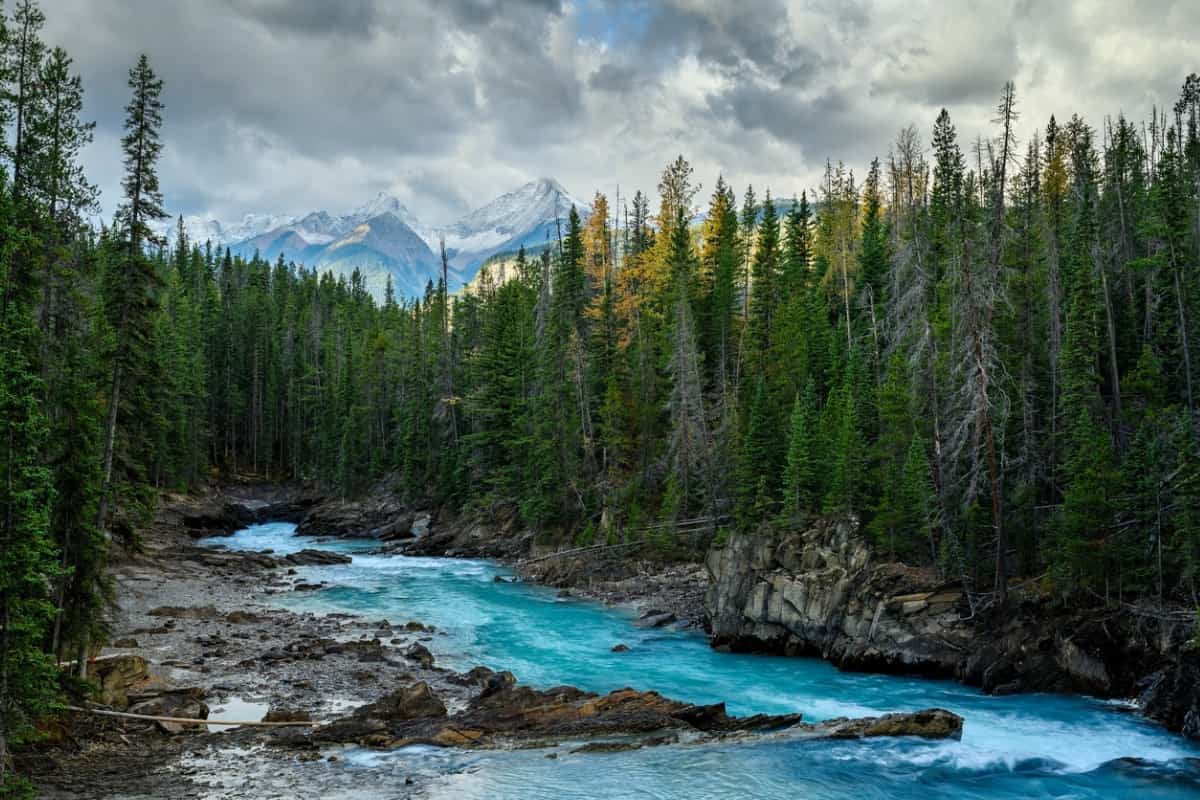 Kicking Horse River at Yoho National Park, British Columbia, Canada