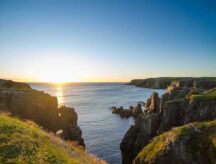 A picture of cliffs in Nova Scotia.