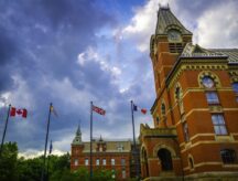 Fredericton City Hall building in the Capital of New Brunswick, Canada