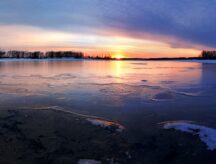 A sunset in Brandon, Manitoba