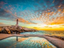 A stunning image of Peggy's Cove in Nova Scotia