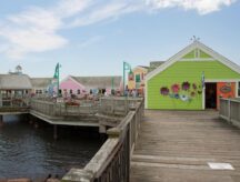Colourful Buildings at Spinnakers Landing in Summerside, Prince Edward Island