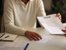 Handing out the resume