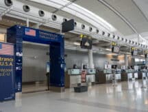 The entrance to the US from Toronto Pearson Airport.