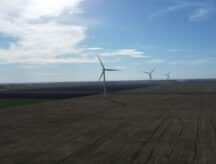 Wind farm on the outskirts of Altona, Manitoba