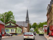 A picturesque street in Nova Scotia