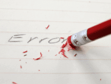 erazing the error